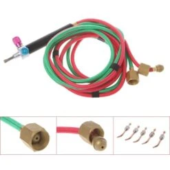 Kit De Soudure Portatif De Petite Torche Au Propane Avec 5 Embouts Torche De Soudage à L'oxygène Au Gaz Ensemble De Pistolet à Acétylène Outil De Fabrication De Bijoux Agito