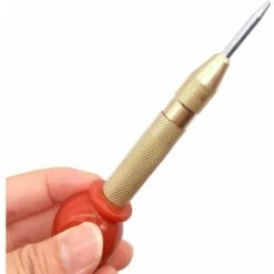 Lot De 2 Poinçons De Centrage Automatiques 12,7 Cm à Ressort En Laiton, Outil à Main Avec Trou Central En Acier, Poinçon à Tracer Pour Bois, Métal, Plastique, Poinçon Avec Capuchon Rembourré -Versaill -Outils Magie Soldes Boutique 100345459 4