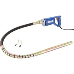 AREBOS Vibrateur à Béton Vibrateur Interne Cylindrique Poignée Pistolet Portable (800 W 1,5 M Longueur Du Câble)