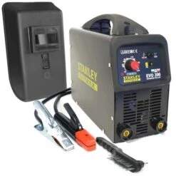 Poste à Souder 200A MMA TIG LIFT STANLEY FATMAX EVO200 Professionnel Baguettes Soudure Acier Inox Fonte Basiques 1.6 - 5 Mm