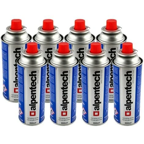 Pack De 8 Cartouches Gaz ALPENTECH 227g Butane Bouteille De Gaz UN2037 Bonbonne Pour Réchauds Et Désherbeurs Thermiques 1 Pack De 8 Cartouches Gaz ALPENTECH 227g Butane Bouteille De Gaz UN2037 Bonbonne Pour Réchauds Et Désherbeurs Thermiques