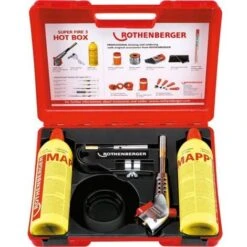 Rothenberger Kit De Brasage SUPER FIRE 3 HOT BOX, Quantité : 7 Pièces