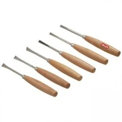 Sgorbie Per Legno Da 6 Pezzzi Con Impugnatura In Legno 1463191