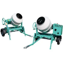 Imer - Bétonnière Thermique Tractable WORMS EX 17, 4.2 KW 345L - S 350 R