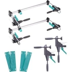 Kit De Pose De Bloc De Porte Pro, 8 Pcs, Pour Porte De 600 à 1000 Mm - Wolfcraft 3676000