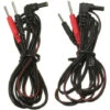 1 Paire CBLES D'éLECTRODE CONNEXION à BROCHES STANDARD TENS UNIT MASSAGER 45''