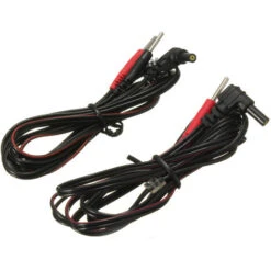 1 Paire CBLES D'éLECTRODE CONNEXION à BROCHES STANDARD TENS UNIT MASSAGER 45'' -Outils Magie Soldes Boutique 19052940 5