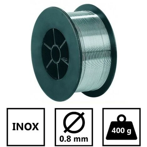 Fil A Souder Mig Inox 0.8mm-soudage MIG-MAG Semi-automatique-Bobine De Soudure De 400g-Fil Inox Non Fourré-Qualité 308 LS 2 Fil A Souder Mig Inox 0.8mm-soudage MIG-MAG Semi-automatique-Bobine De Soudure De 400g-Fil Inox Non Fourré-Qualité 308 LS – Image 2