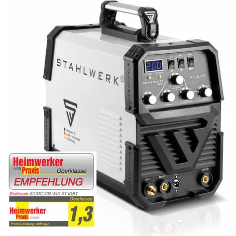 STAHLWERK AC/DC TIG 200 ST IGBT Kit Complet Poste à Souder Combiné Avec 200 Ampères TIG MMA Soudage Aluminium 7 Ans De Garantie Constructeur 2 STAHLWERK AC/DC TIG 200 ST IGBT Kit Complet Poste à Souder Combiné Avec 200 Ampères TIG MMA Soudage Aluminium 7 Ans De Garantie Constructeur – Image 2