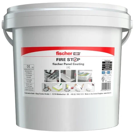 Fischer Système De Panneau Enduit Coupe-feu Pour Le Calfeutrement De Passage De Services FPC 5 Litres 1 Fischer Système De Panneau Enduit Coupe-feu Pour Le Calfeutrement De Passage De Services FPC 5 Litres
