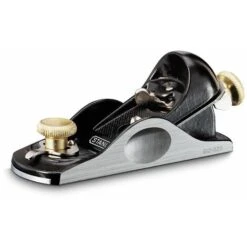 Rabot Métallique 9 1/2 - Finition Laquée Noire - Lame De 40 X 160 Mm - Position à 21° - STANLEY, 1-12-020