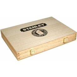 Coffret De 5 Ciseaux à Bois - Manche En Bois Vernis - Lame En Acier Chromé - STANLEY, 2-16-217 -Outils Magie Soldes Boutique 24134674 3