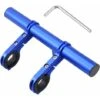 LITZEE Extension De Guidon De Bicyclette, Multifonction De 20cm Double Rallonge De Guidon De Vélo En Alliage D'aluminium Support De Lampe De Poche Extension Accessoires De Vélo Avec Tournevis