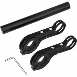 LITZEE Extension De Guidon De Bicyclette, Multifonction De 20cm Double Rallonge De Guidon De Vélo En Alliage D'aluminium Support De Lampe De Poche Extension Accessoires De Vélo Avec Tournevis -Outils Magie Soldes Boutique 26468855 3