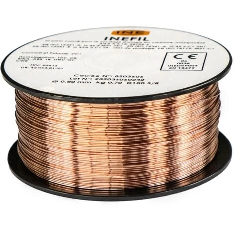 Fil A Souder Mig Acier 0.8mm 700g Soudage SG2 MIG-MAG Semi-automatique INE Proweltek 1 Fil A Souder Mig Acier 0.8mm 700g Soudage SG2 MIG-MAG Semi-automatique INE Proweltek