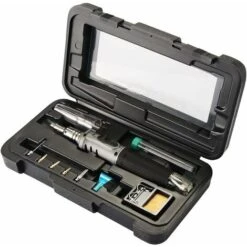 Fer à Souder Au Butane - Fer à Souder à Gaz 10 En 1 Kit Auto-allumage Professionnel Polyvalent Pour Réparation Fabrication De Bijoux Modèle De Brasage Cartes De Circuit Imprimé