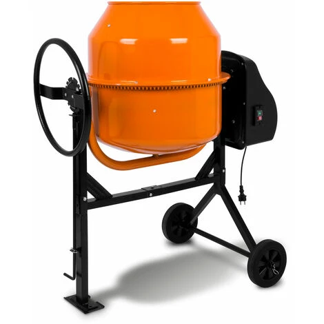 EBERTH 140 L Bétonnière électrique (230 Volt, Moteur Plus Puissante, Cadre En Acier Robuste) 1 EBERTH 140 L Bétonnière électrique (230 Volt, Moteur Plus Puissante, Cadre En Acier Robuste)