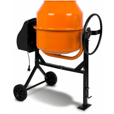 EBERTH 140 L Bétonnière électrique (230 Volt, Moteur Plus Puissante, Cadre En Acier Robuste) 2 EBERTH 140 L Bétonnière électrique (230 Volt, Moteur Plus Puissante, Cadre En Acier Robuste) – Image 2