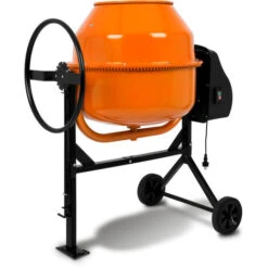 EBERTH Malaxeur à Béton Et Mortier Avec Tambour De 180 Litres