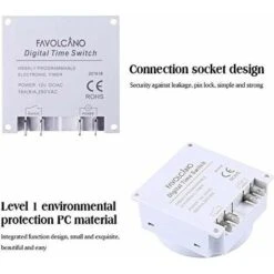 Minuteur électronique DC12V 16A 16 Programmes Écran LCD Programmable -Outils Magie Soldes Boutique 38606816 3