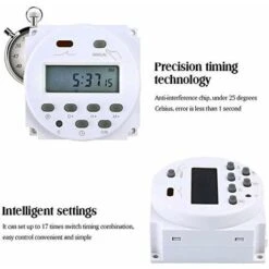 Minuteur électronique DC12V 16A 16 Programmes Écran LCD Programmable -Outils Magie Soldes Boutique 38606816 4