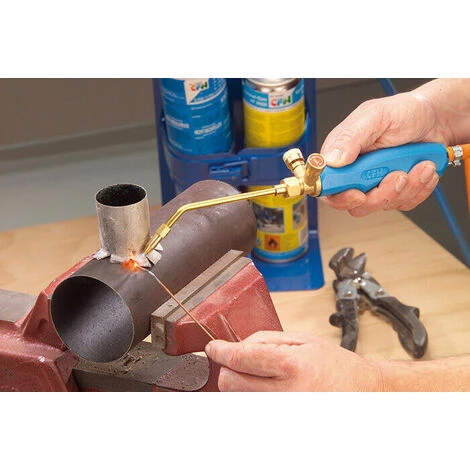 CFH Set Complet Fer à Souder Professionnel 650 °C + 2 Bouteilles + Lunette De Protection 4 CFH Set Complet Fer à Souder Professionnel 650 °C + 2 Bouteilles + Lunette De Protection – Image 4