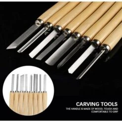 DAZHOM Jeu De 8 Ciseaux Pour Tour à Bois - Outil De Couteau à Découper étendu -Outils Magie Soldes Boutique 45739285 4