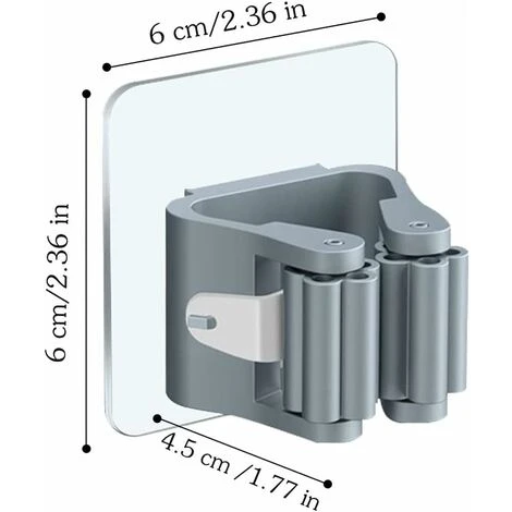Porte Balai Rack Auto-Adhésif Porte Vadrouille Porte Balai Mural Multifonctions Support Mop Support Avec Crochets Stockage Crochet Vadrouille Clip Pour Cuisine Jardin Balcon GarageTriomphe 4 Pièces 2 Porte Balai Rack Auto-Adhésif Porte Vadrouille Porte Balai Mural Multifonctions Support Mop Support Avec Crochets Stockage Crochet Vadrouille Clip Pour Cuisine Jardin Balcon GarageTriomphe 4 Pièces – Image 2