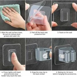 Porte Balai Rack Auto-Adhésif Porte Vadrouille Porte Balai Mural Multifonctions Support Mop Support Avec Crochets Stockage Crochet Vadrouille Clip Pour Cuisine Jardin Balcon GarageTriomphe 4 Pièces 7 Porte Balai Rack Auto-Adhésif Porte Vadrouille Porte Balai Mural Multifonctions Support Mop Support Avec Crochets Stockage Crochet Vadrouille Clip Pour Cuisine Jardin Balcon GarageTriomphe 4 Pièces -Outils Magie Soldes Boutique 46231475 3