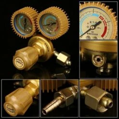 Vanne De Régulation De Pression-1pc Oxygène Gaz Régulateur De Pression Jauge De Vanne G5/8 Filetage Pour Couper La Soudeuse -Outils Magie Soldes Boutique 48157510 4