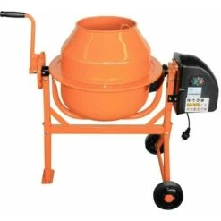 Nova Mélangeur En Béton électrique 2 Roues Mélangeur De Cadre En Acier Ciment Malte 70 L -Outils Magie Soldes Boutique 52056310 3