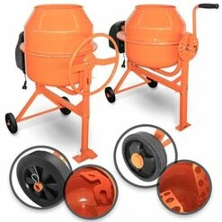 Nova Mélangeur En Béton électrique 2 Roues Mélangeur De Cadre En Acier Ciment Malte 70 L -Outils Magie Soldes Boutique 52056310 5