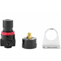 Détendeur De Pression, G1/4 Régulateur De Pression Manomètre Pour Compresseur à Commande Pneumatique Avec Manomètre Macaron -Outils Magie Soldes Boutique 53818641 4