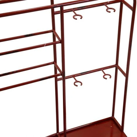 Porte-bouteille Mural En Métal 2 Places Rouge Cm59x33xh62.5 3 Porte-bouteille Mural En Métal 2 Places Rouge Cm59x33xh62.5 – Image 3