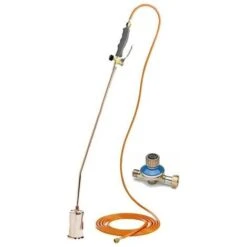 Desherbeur Thermique Gaz + Détendeur Propane KEMPER Tuyau 5m Bruleur 60 Mm Propane Brûle Herbes Professionnel