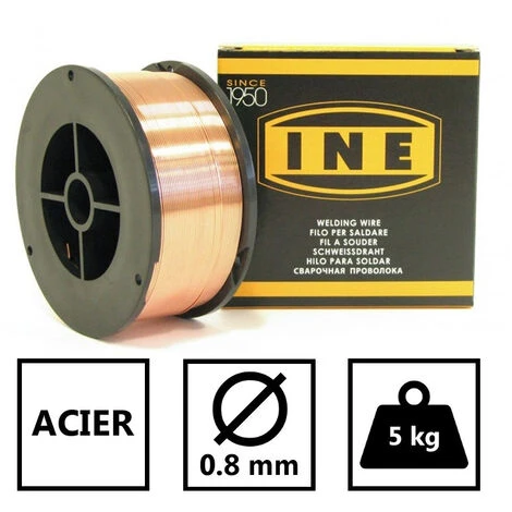 Fil à Souder Acier 0.8mm - 5kg -soudage MIG-MAG Semi-automatique-en Bobine De Fil De Soudure-Fil Acier Non Fourré 2 Fil à Souder Acier 0.8mm - 5kg -soudage MIG-MAG Semi-automatique-en Bobine De Fil De Soudure-Fil Acier Non Fourré – Image 2