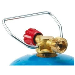 Sortie Robinet Bouteille Butane Bleu W21.8 Avec Manette - ROTHENBERGER
