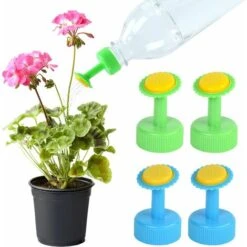 LTS FAFA 4 Pcs Srroseur Bouchon De Bouteille,Bouchon De La Bouteille,Arroseur Mini Bouteille Arrosage,Bonsai Arrosoir Tête D'arrosage Pour Arroseur Pour Arrosoir D'intérieur,semis,plantes Et Jardin (A