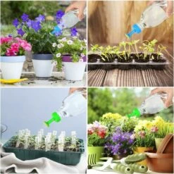 LTS FAFA 4 Pcs Srroseur Bouchon De Bouteille,Bouchon De La Bouteille,Arroseur Mini Bouteille Arrosage,Bonsai Arrosoir Tête D'arrosage Pour Arroseur Pour Arrosoir D'intérieur,semis,plantes Et Jardin (A -Outils Magie Soldes Boutique 56370720 5