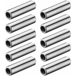 10x Douille Taraudée Filetée M4 Acier Fixation Insert Pour Perçage Diamètre 5mm, 5x15mm