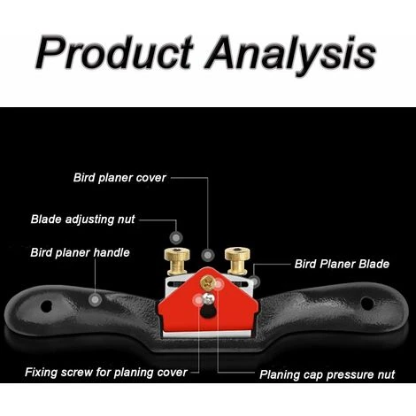 Lilaris Raboteuse Bois Manuel,Vastringue Bois Rabot Manuel Wastringue Hand Planer,rouge, Une Pièce 3 Lilaris Raboteuse Bois Manuel,Vastringue Bois Rabot Manuel Wastringue Hand Planer,rouge, Une Pièce – Image 3