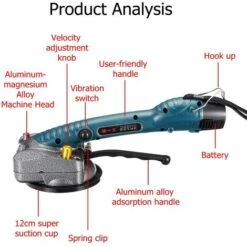 600W Ventouse Pour Carrelage Machine De Nivellement Automatique 2 Batteries Vibrateur électrique Outils Du Carreleur -Outils Magie Soldes Boutique 59984118 4