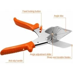 Premier® Multi Angle Mitre Cutter Cisaillement Outils, Angle Universel Fil Conduit Scissor 45-135 Degré De Cisaillement Outil De Coupe à La Main -Outils Magie Soldes Boutique 60541083 3