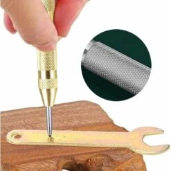 3 Pièces Poinçons Centraux Automatiques Pointeau Automatique Pointeau Poinçons Centraux Pour Bois Métal Plastique Fenêtre De Voiture De Comprimés Avec Capuchon De Coussin Et Effet Réglable -Outils Magie Soldes Boutique 64529038 4