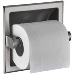 Porte-papier Toilette Encastrable En Acier Inoxydable Porte Rouleau De Papier Pour WC Salle De Bain Cuisine Argent -Outils Magie Soldes Boutique 64928575 3