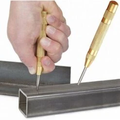 LTS FAFA Pointeau Central Automatique 12,7 Cm En Acier Inoxydable Avec Course Réglable, Détermine La Position De Perçage Pour L'acier, Le Bois, Le Plastique -Outils Magie Soldes Boutique 66929550 4