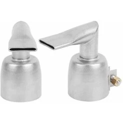 2Pcs Buse De Soudage Pour Pistolet à Air Chaud, 90 Degrés Torche De Chauffage En Acier Inoxydable Buse à Bouts Plats 20mm Pour Accessoires De Soudure De Feuille De Plastique PVC
