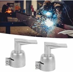 2Pcs Buse De Soudage Pour Pistolet à Air Chaud, 90 Degrés Torche De Chauffage En Acier Inoxydable Buse à Bouts Plats 20mm Pour Accessoires De Soudure De Feuille De Plastique PVC -Outils Magie Soldes Boutique 67806953 3