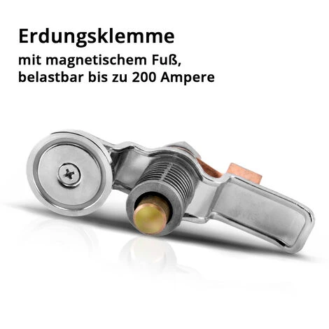 STAHLWERK Borne De Terre Magnétique EC-200 ST / Borne De Masse / Aimant De Masse Pour Postes à Souder Et Découpeuses Plasma Jusqu'à 200 A 2 STAHLWERK Borne De Terre Magnétique EC-200 ST / Borne De Masse / Aimant De Masse Pour Postes à Souder Et Découpeuses Plasma Jusqu'à 200 A – Image 2