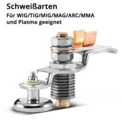 STAHLWERK Borne De Terre Magnétique EC-200 ST / Borne De Masse / Aimant De Masse Pour Postes à Souder Et Découpeuses Plasma Jusqu'à 200 A 7 STAHLWERK Borne De Terre Magnétique EC-200 ST / Borne De Masse / Aimant De Masse Pour Postes à Souder Et Découpeuses Plasma Jusqu'à 200 A -Outils Magie Soldes Boutique 68566800 3